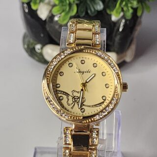 elegant women's quartz watch accents luxury